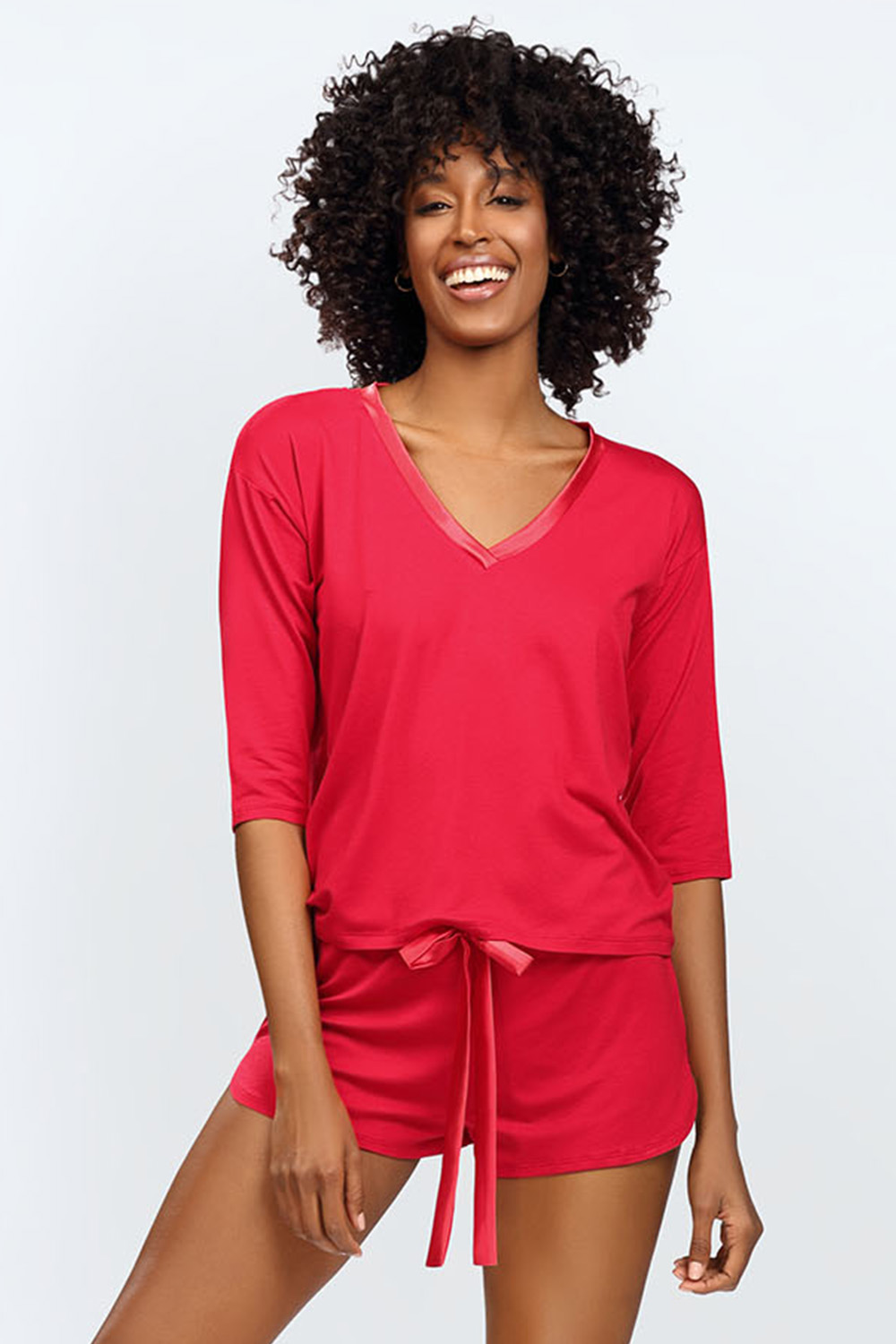 Komplet Dkaren Edith Barva: Červená, Velikost: M