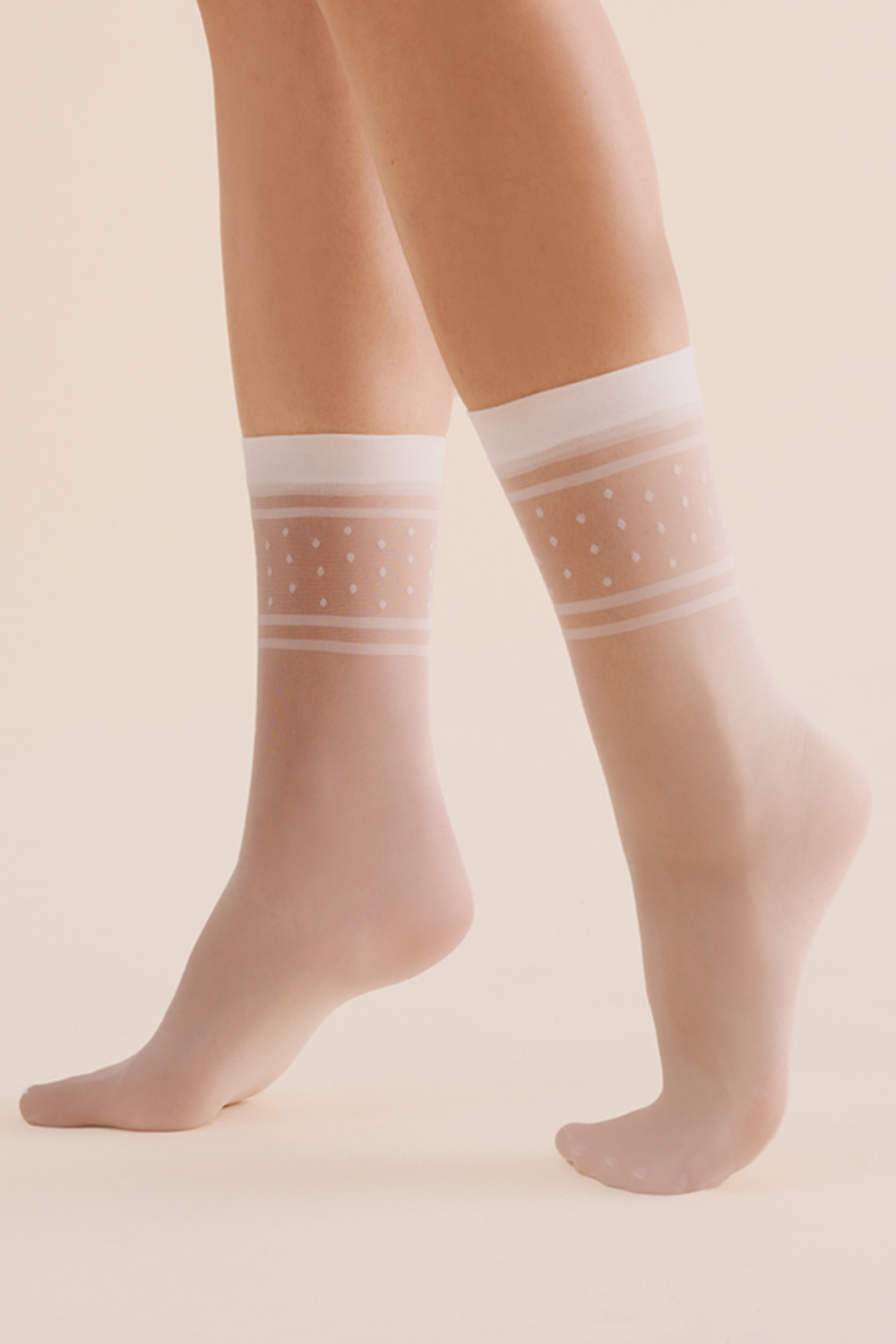 Silonkové ponožky Gabriella Nebi code 1198 Barva: Béžová, Velikost: UNI