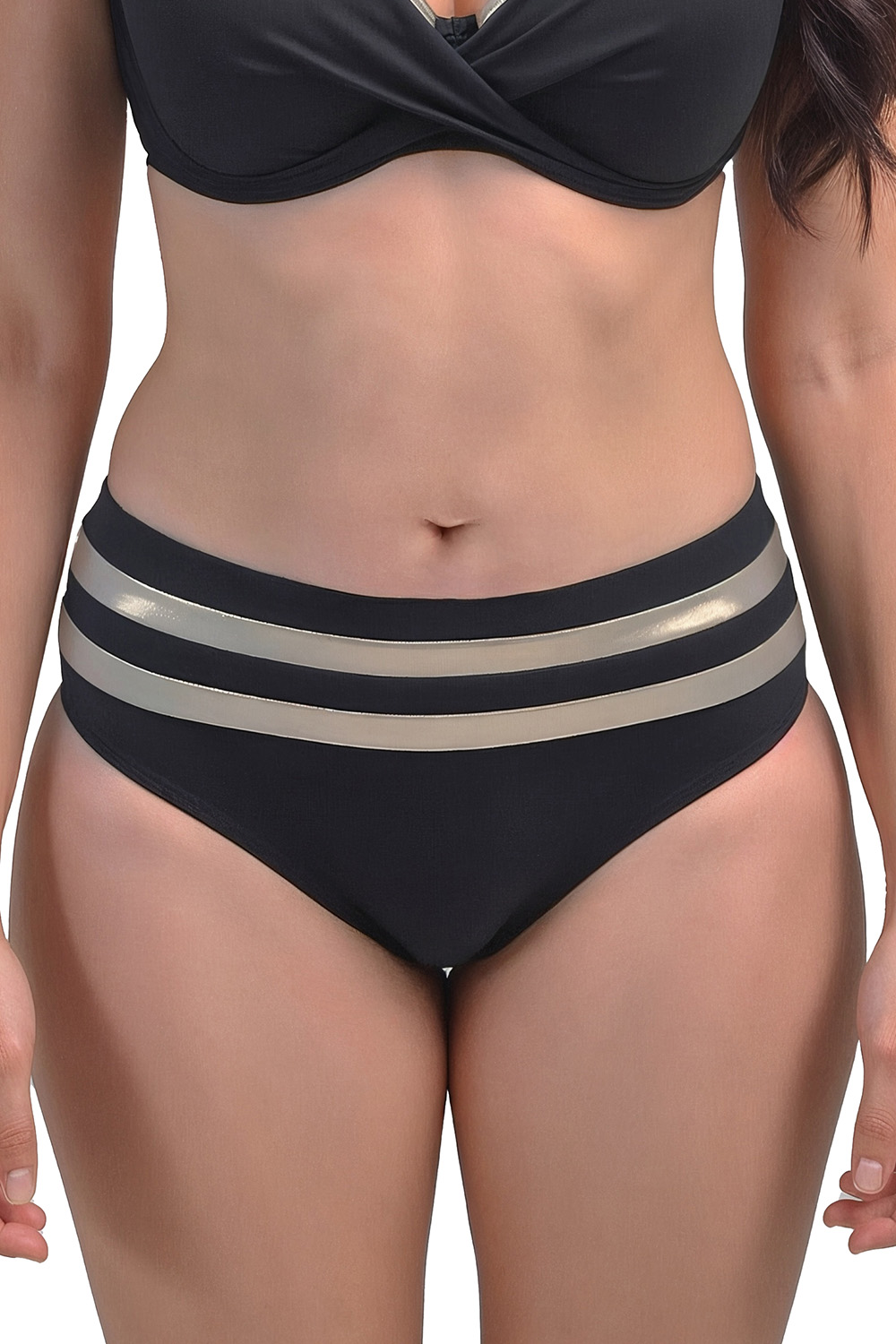 Spodní díl plavek Vivisence 3222M Barva: Černá, Velikost: 3XL