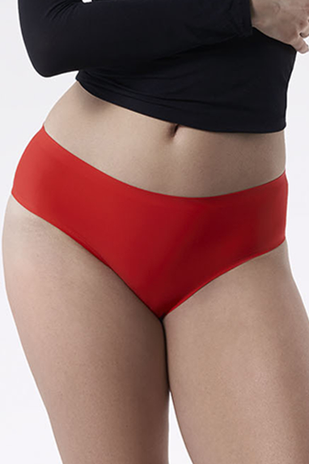 Kalhotky Julimex Lingerie Simple panty Barva: Červená, Velikost: S