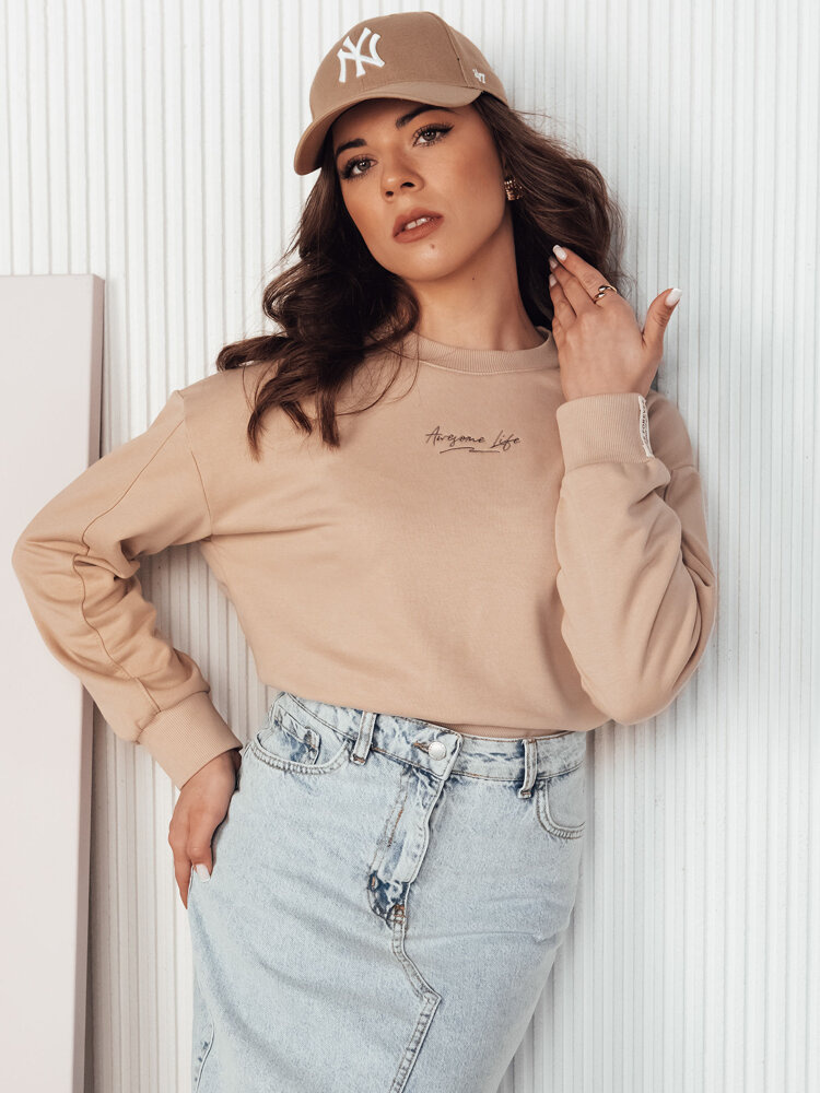 Dámská oversize mikina AWIOL krémová Dstreet BY1274 L