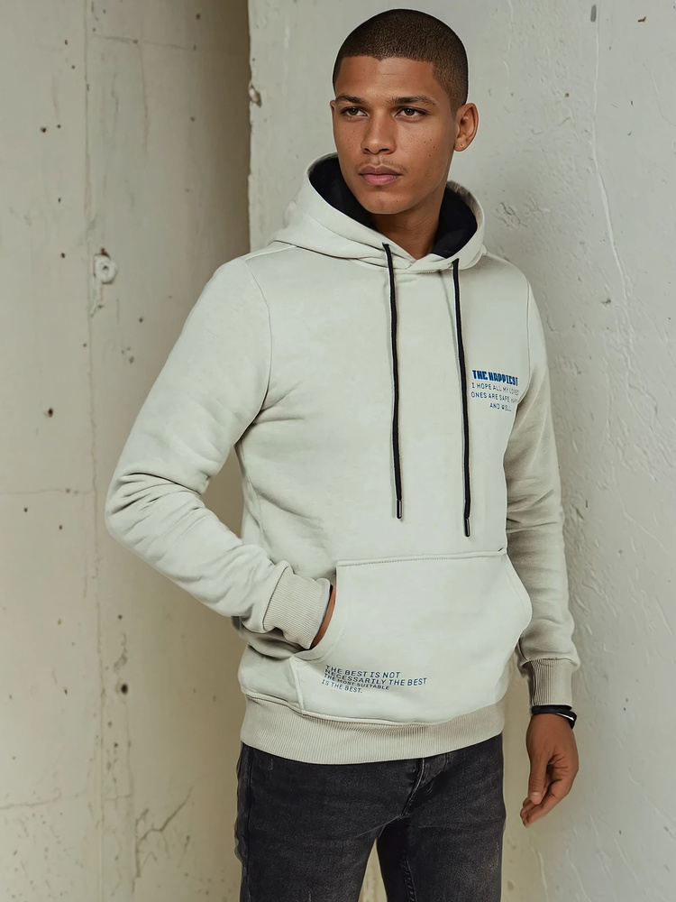 Pánská mikina s kapucí Dstreet BX5682 Barva: Zelená, Velikost: XL