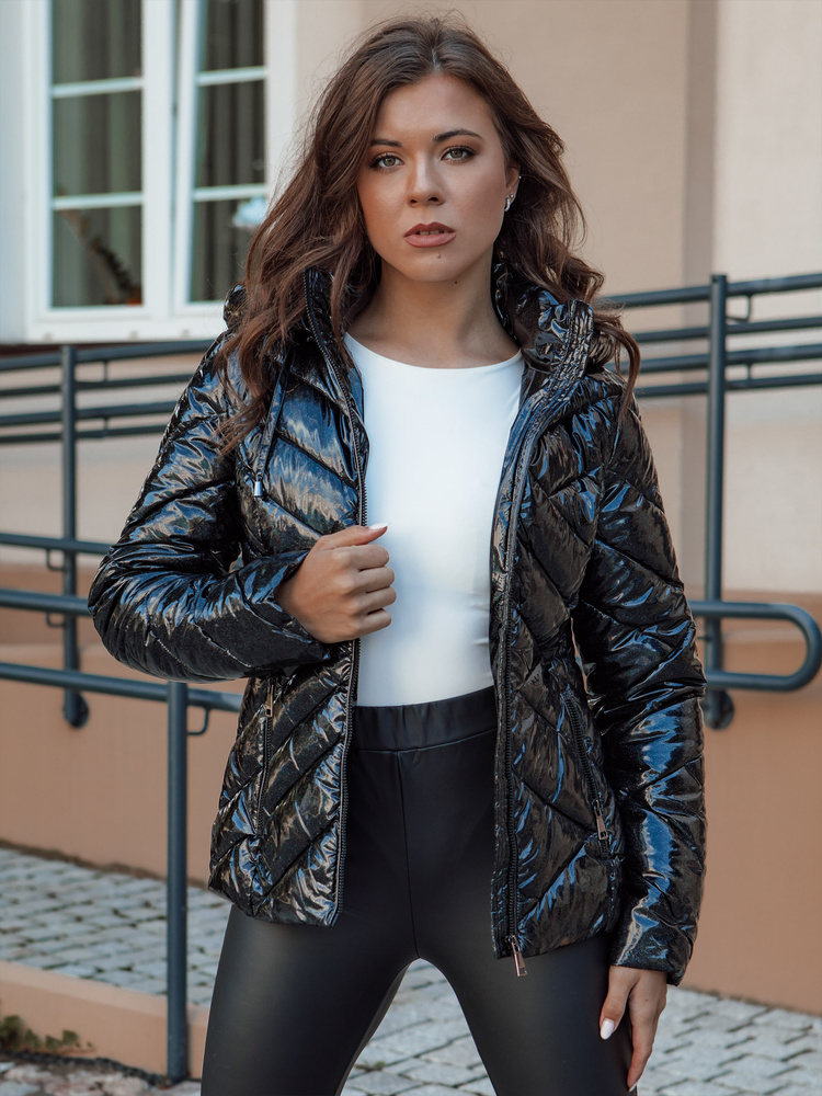 Dámská zimní prošívaná bunda PATIS černá Dstreet TY4531 Velikost: M