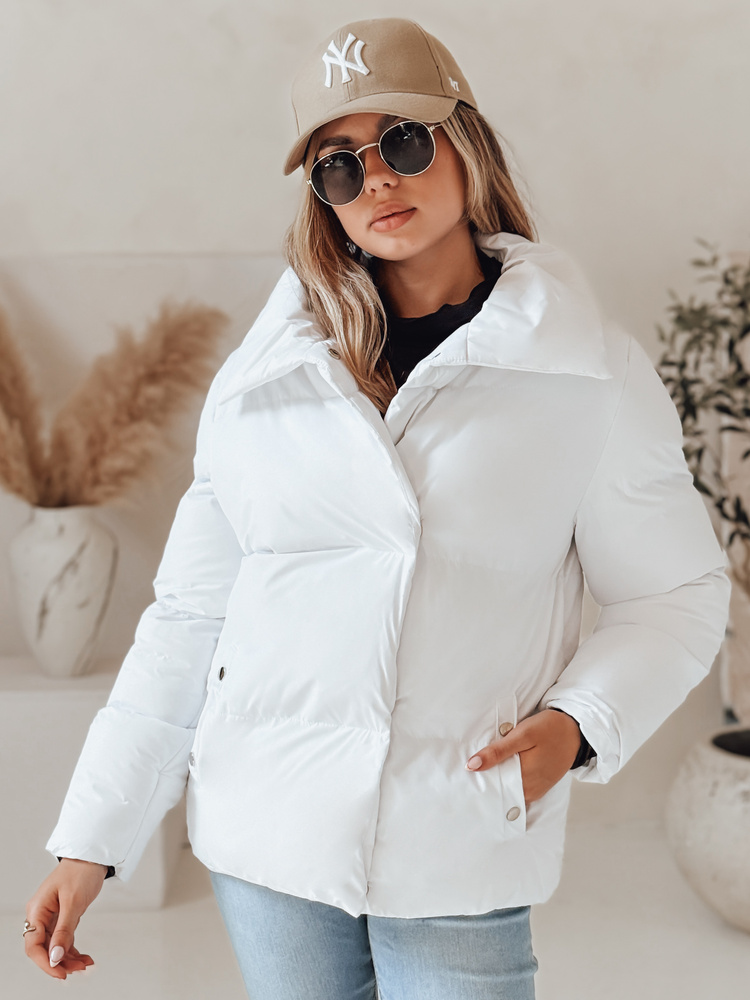 Dámská zimní prošívaná bunda LARO Dstreet TY4582 Barva: Bílá, Velikost: XL