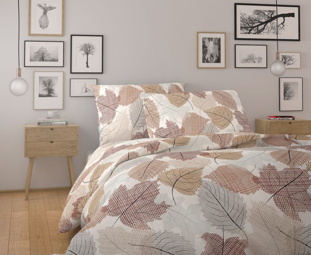 Kvalitex Bavlněné povlečení NORDIC COLLECTION 140x200, 70x90cm FREJA