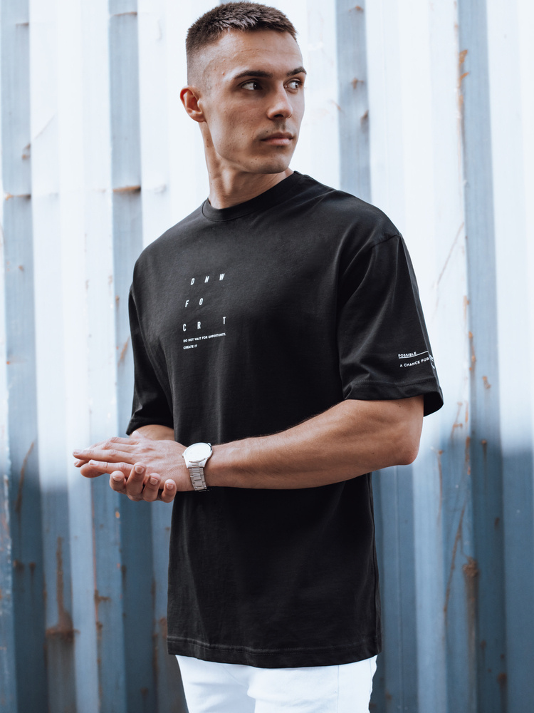 Pánské tričko Dstreet RX5506 Barva: Černá, Velikost: S