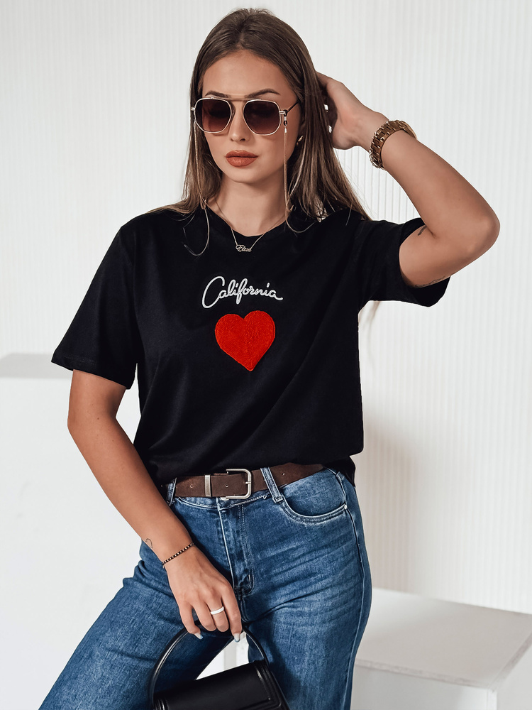 Dámské tričko Dstreet RY2567 Barva: Černá, Velikost: M