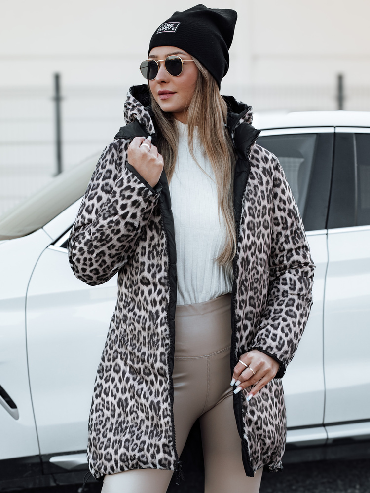 Dámská zimní bunda PURRBREEZ dlouhá prošívaná oboustranná s kapucí černá Dstreet TY4661 Velikost: XXL