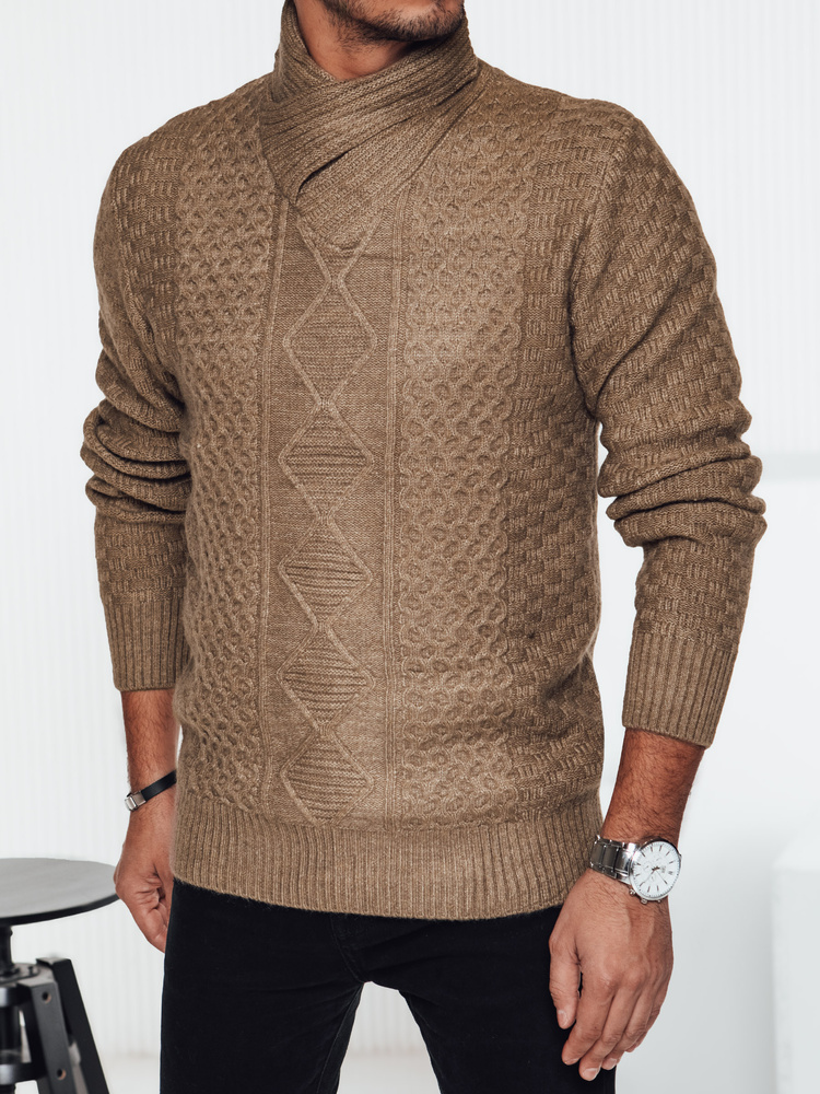 Pánský svetr velbloudí Dstreet WX2255 XL