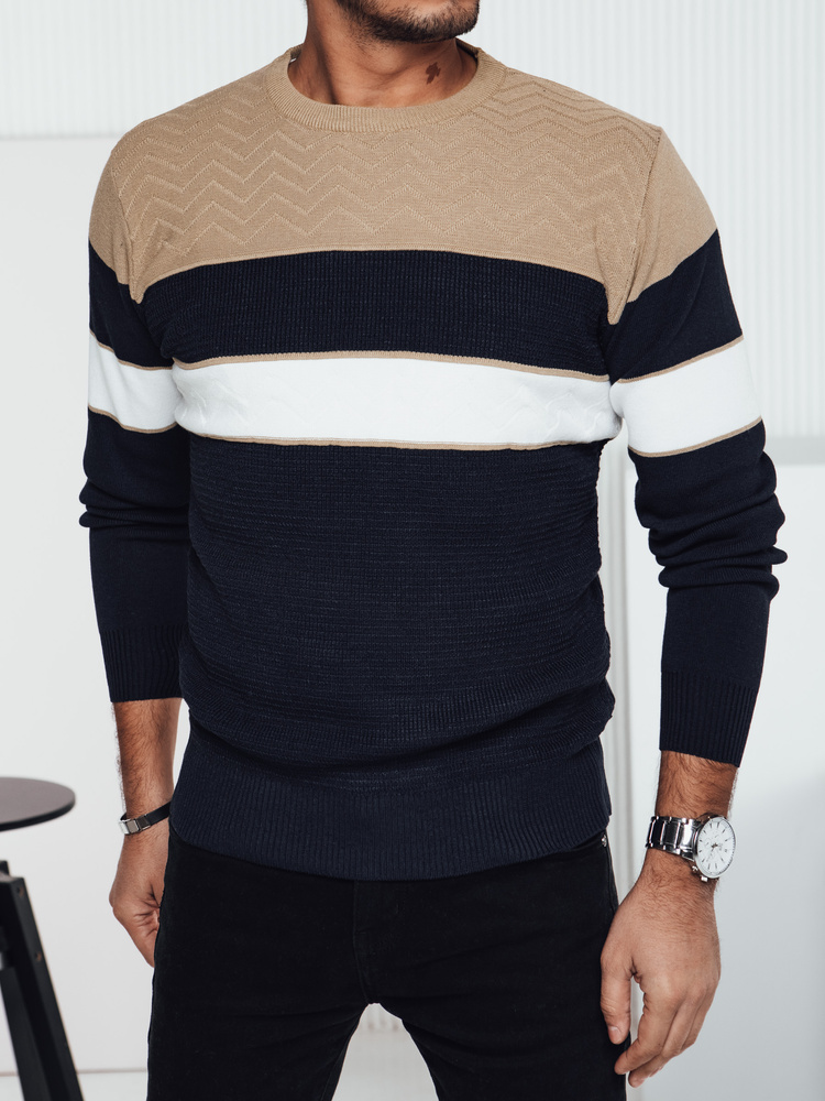 Pánský svetr Dstreet WX2283 Barva: Modrá, Velikost: XXL