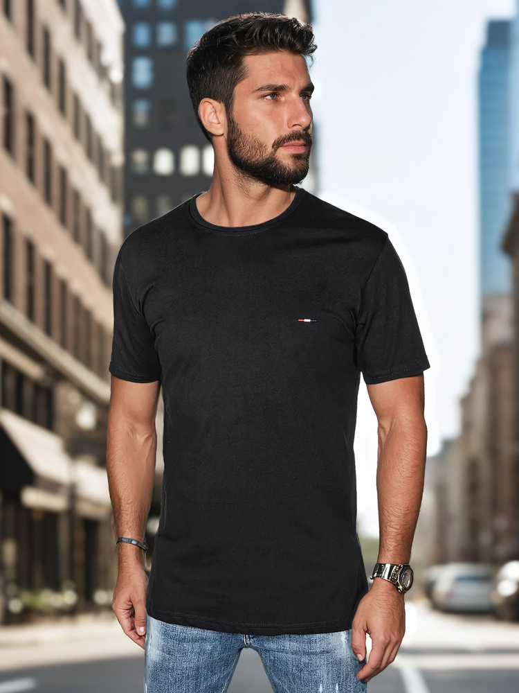 Pánské tričko Dstreet RX5633 Barva: Černá, Velikost: XL