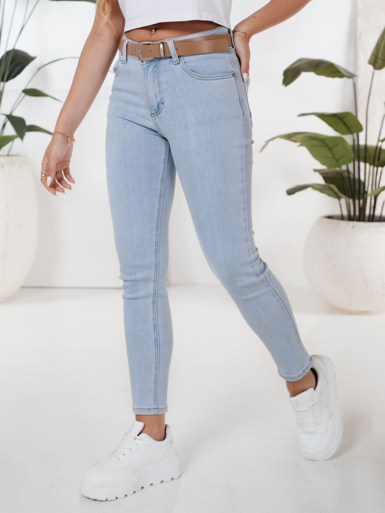 Dstreet Dámské džíny skinny BLUEVIBE  UY2679 Barva: Modrá - světle, Velikost: XL