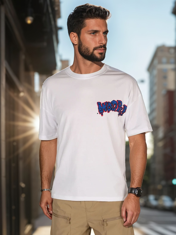 Pánské tričko Dstreet RX5644 Barva: Bílá, Velikost: XL