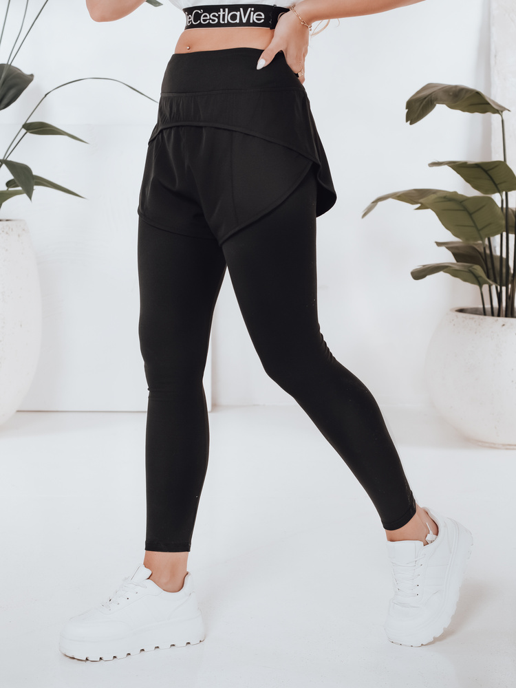 Dámské sportovní legíny GIRLJUMP Dstreet UY2722 Barva: Černá, Velikost: S