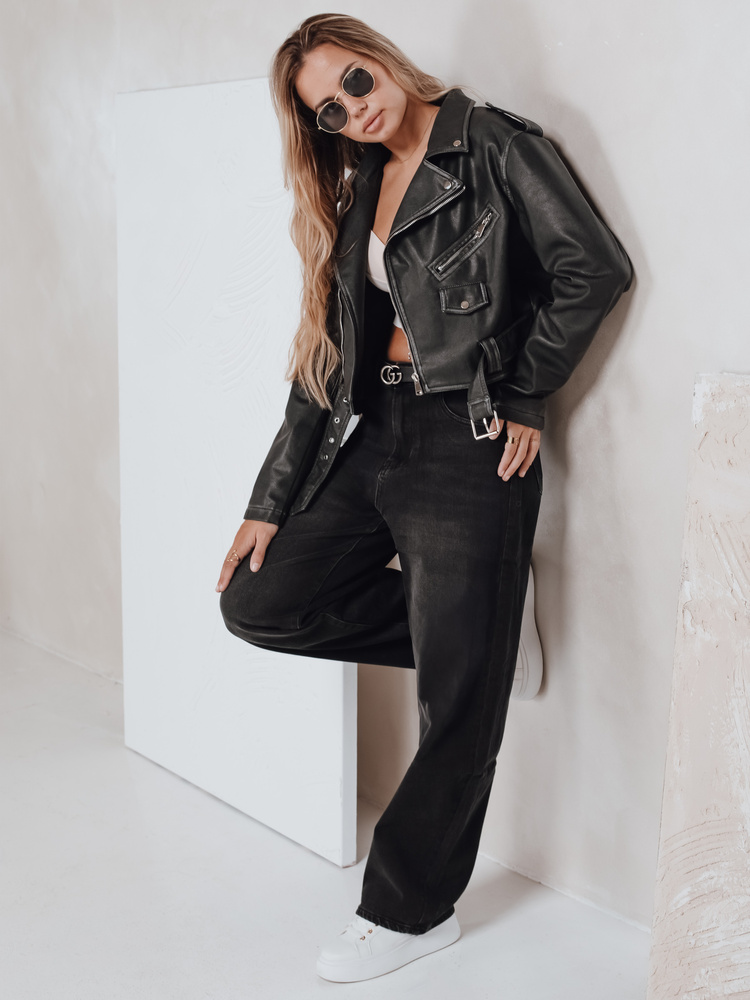 Dámské džíny balloon fit Dstreet UY2741 Barva: Černá, Velikost: S