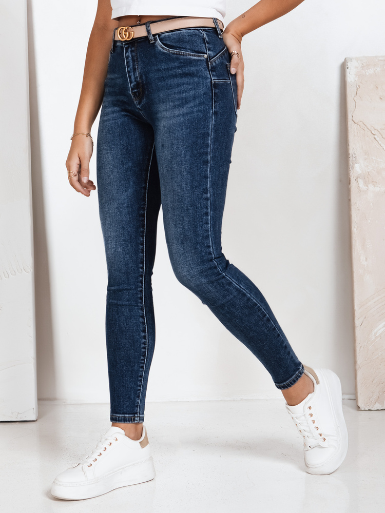 Dámské džíny skinny Dstreet UY2793 Barva: Modrá - světle, Velikost: 27