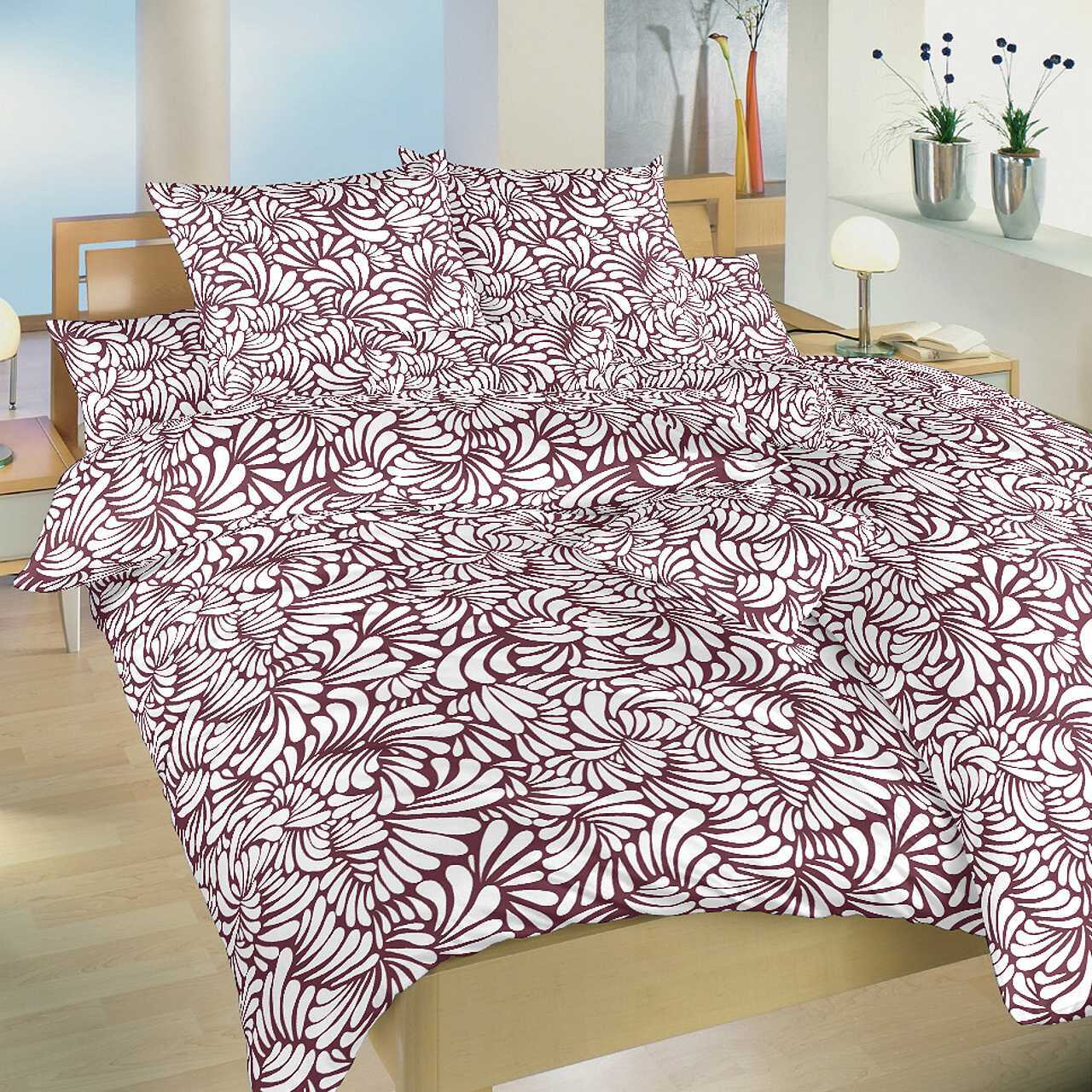 Dadka Povlečení bavlna Iluze bordó Varianta: Povlečení bavlna Iluze bordó 140x200, 70x90 cm