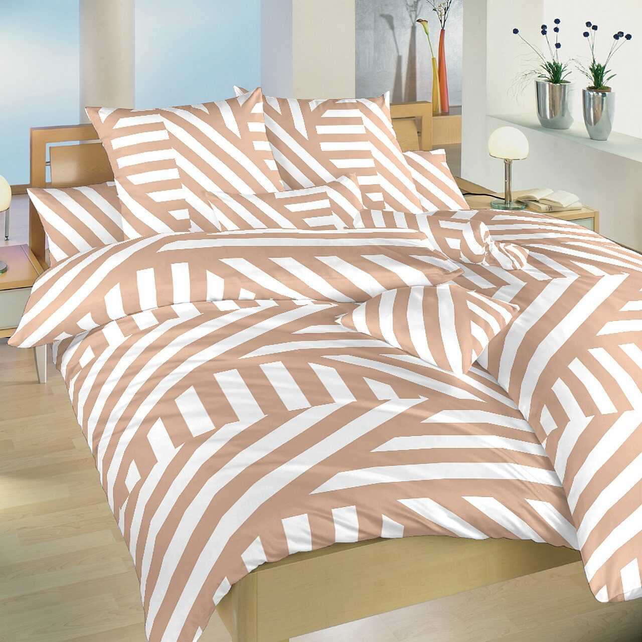 Dadka Povlečení bavlna Zebra světle hnědá Varianta: Povlečení bavlna Zebra světle hnědá 140x200, 70x90 cm