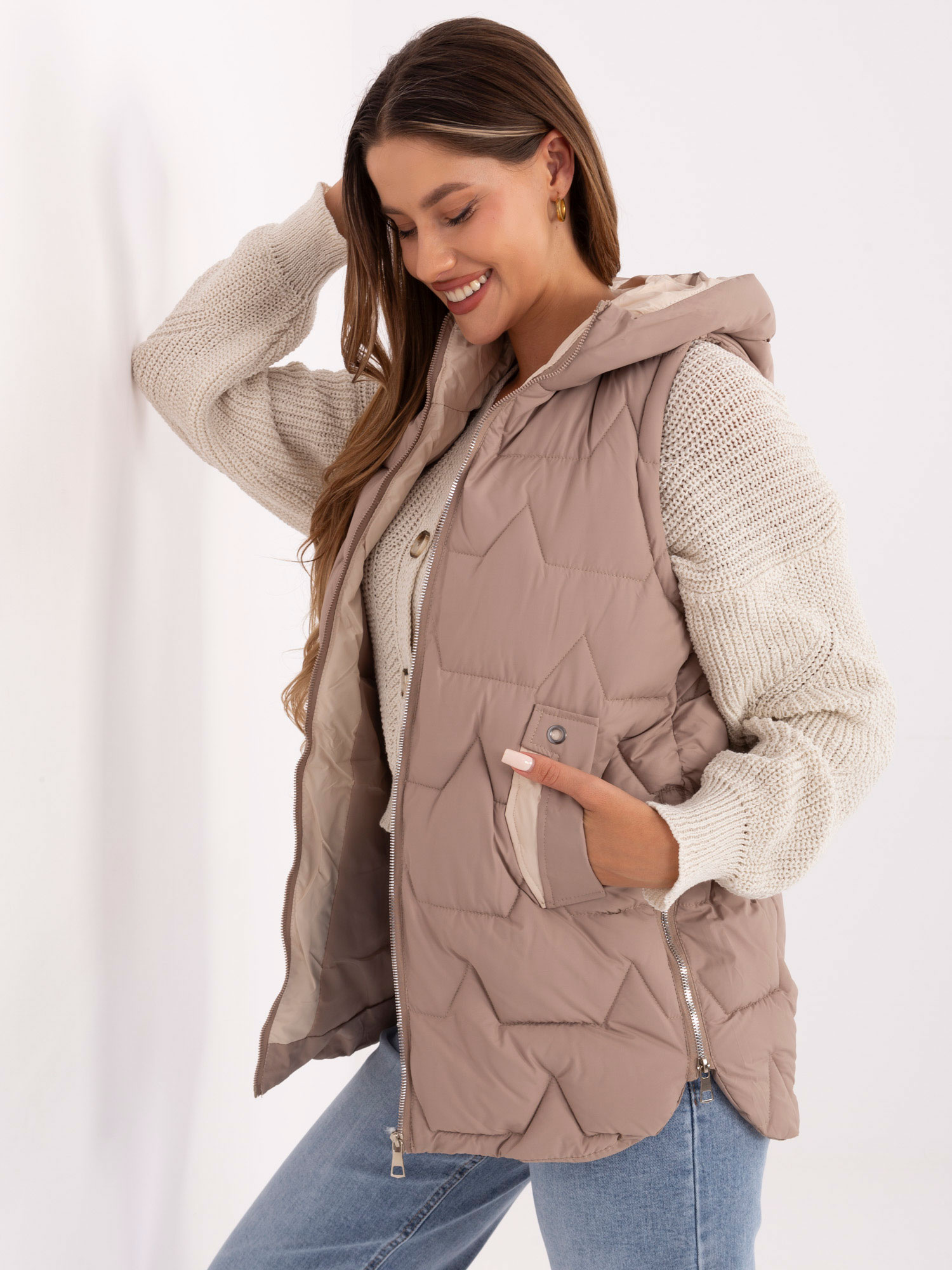 Factory Price Vesta -MBM-KZ-2516.96 Barva: Béžová - tmavě, Velikost: 2XL