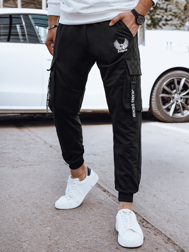 Pánské kalhoty Dstreet UX4372 Barva: Černá, Velikost: XL