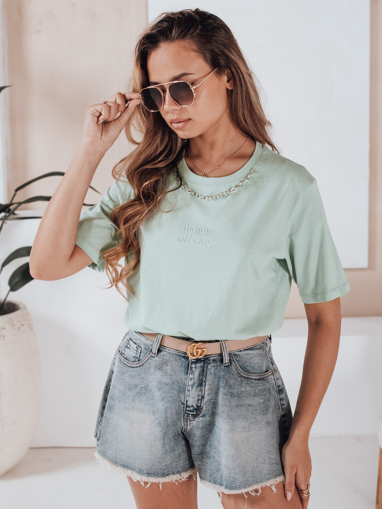 Dámské džínové šortky JEANSGLOW Dstreet SY0333 Barva: Modrá - světle, Velikost: XL