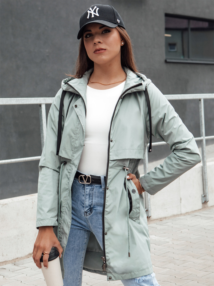 Dámská parka s kapucí PERTHA zelená Dstreet TY4400 XL