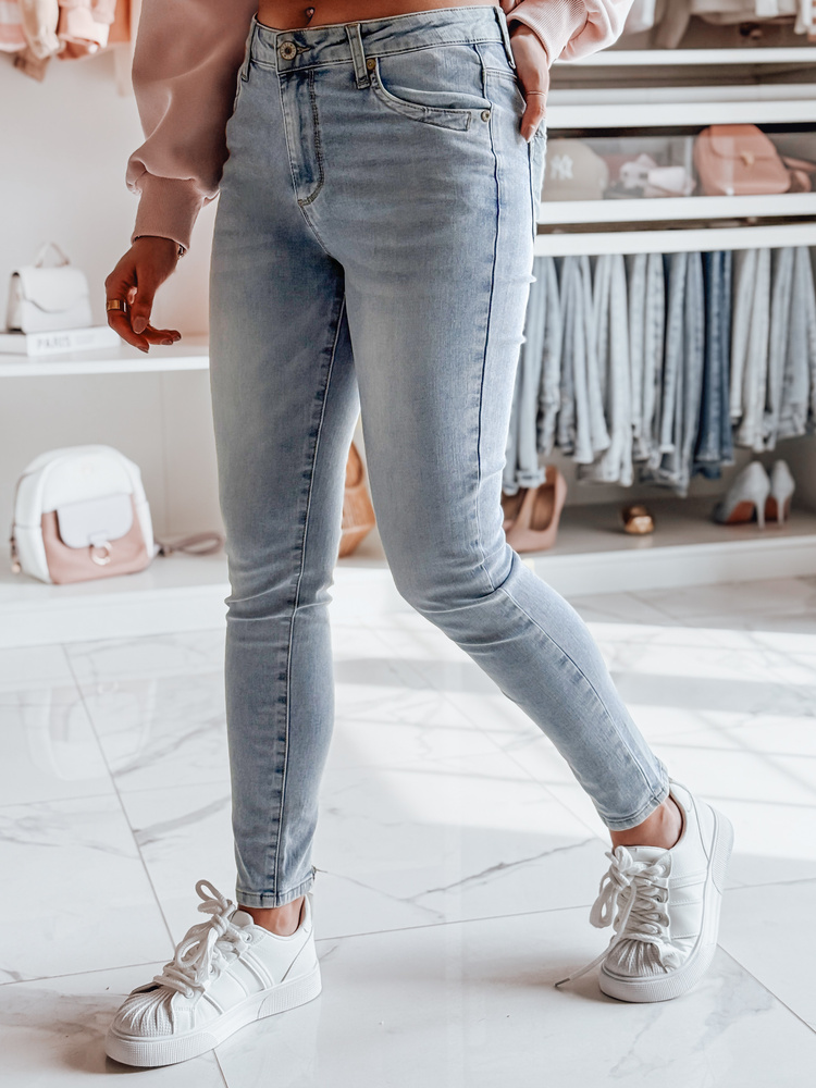 Dámské džíny skinny ZIPSKINS Dstreet UY2385 Barva: Modrá - světle, Velikost: XL