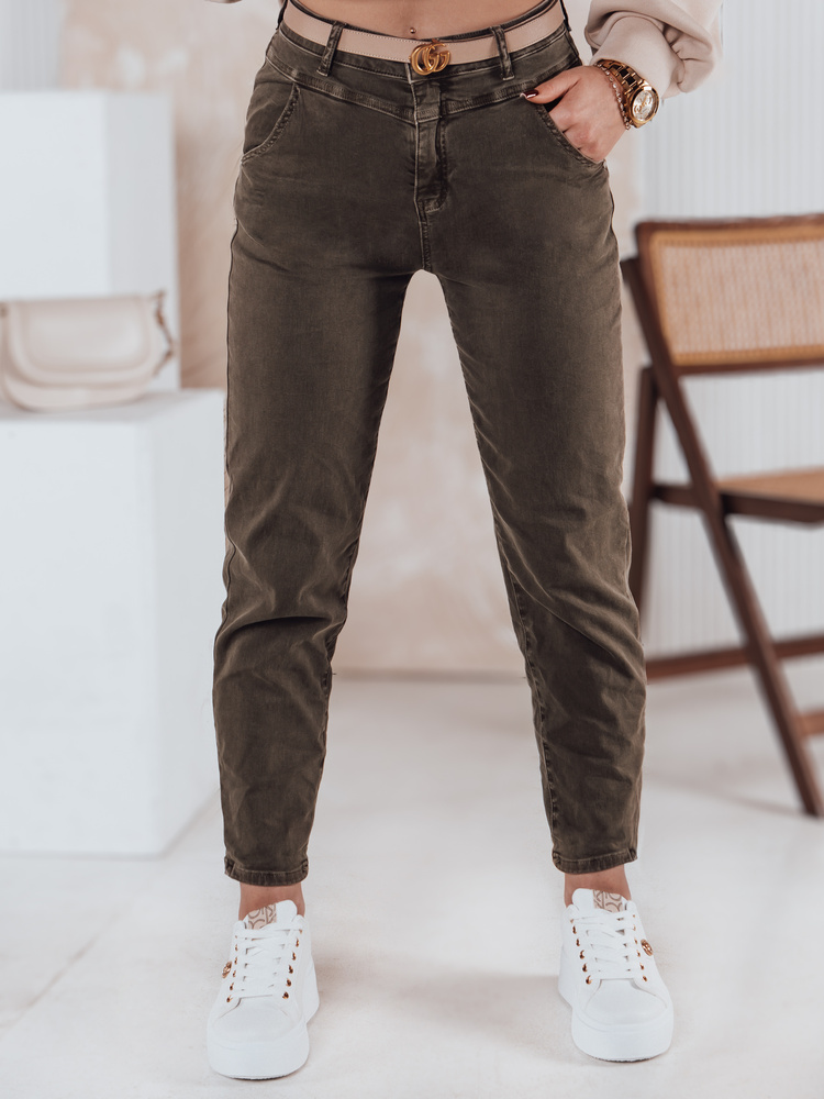 Dámské džíny STREETSTYLE Dstreet UY2353 Barva: Hnědá, Velikost: M