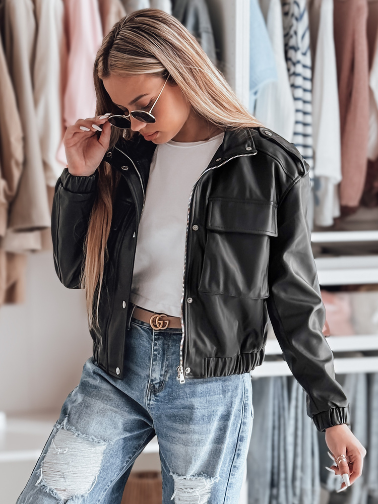 Dámská džínová bunda oversize MOTORES Dstreet TY4798 Barva: Černá, Velikost: XL