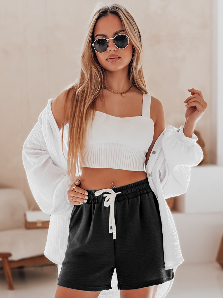 Dámské šortky HOT VIBE Dstreet SY0439 Barva: Černá, Velikost: L