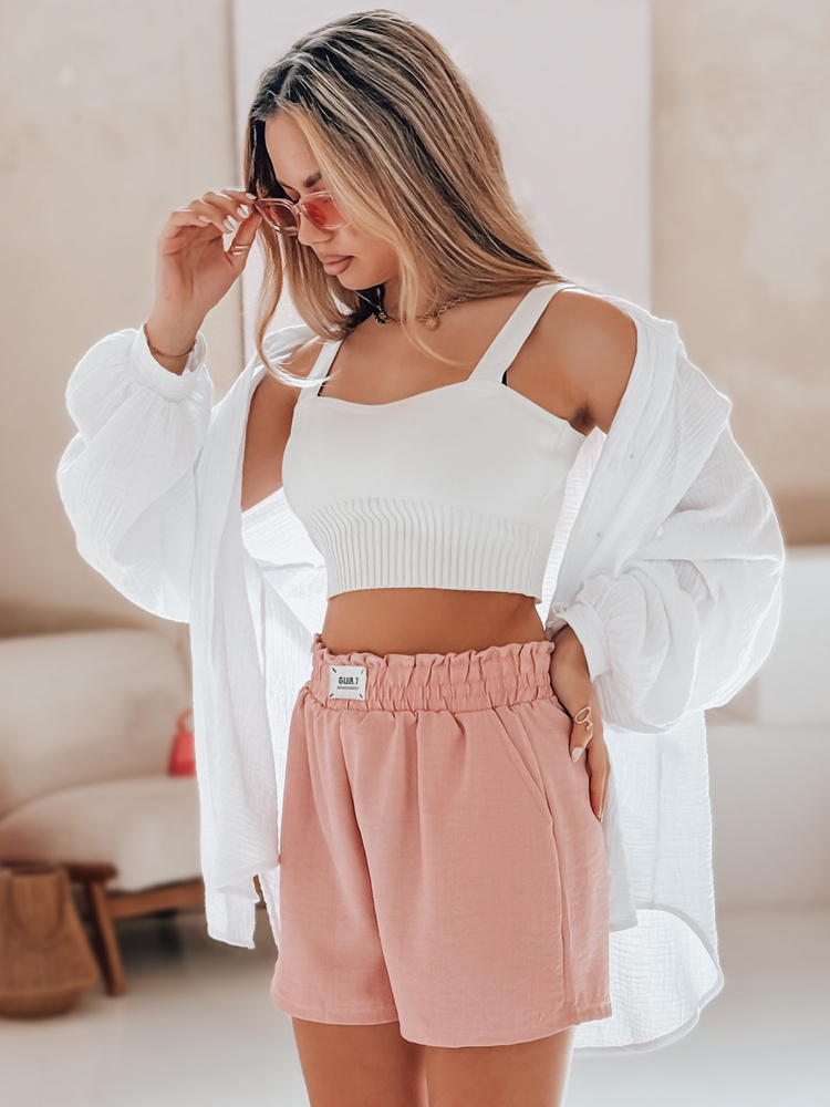 Dámské šortky OWN STYLE Dstreet SY0451 Barva: Růžová, Velikost: XXL