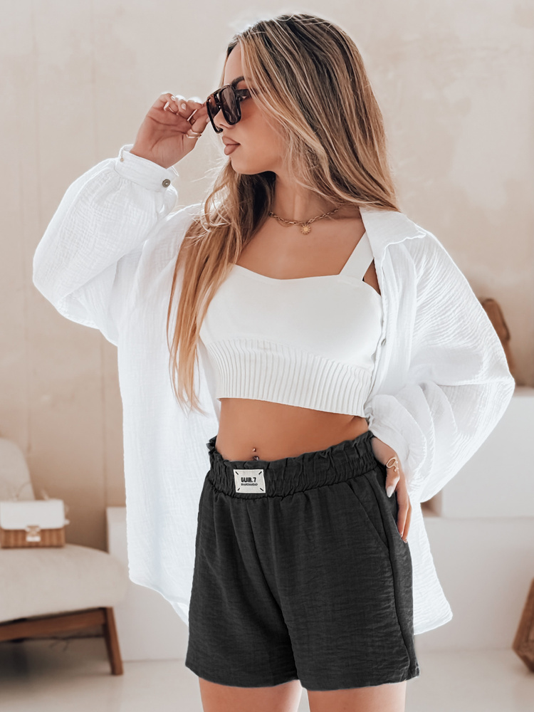 Dámské šortky OWN STYLE Dstreet SY0451 Barva: Černá, Velikost: L