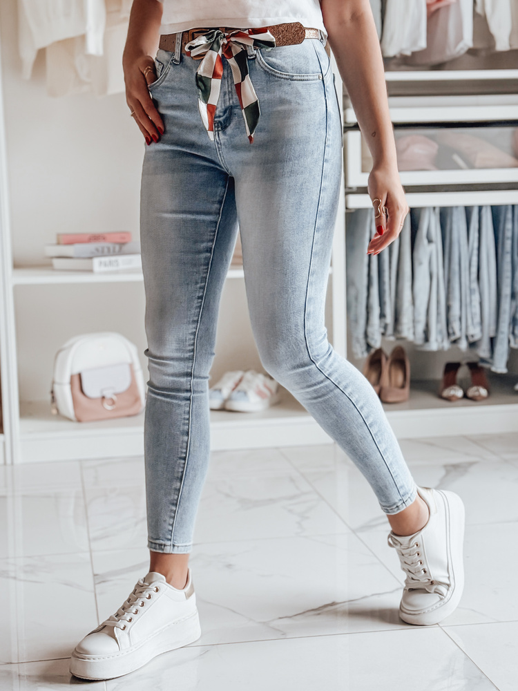 Dámské džíny MISSBELT Dstreet UY2707 Barva: Modrá - světle, Velikost: 26