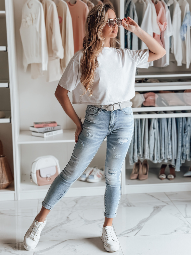 Dámské džíny FASHIONIX Dstreet UY2708 Barva: Modrá - světle, Velikost: 28