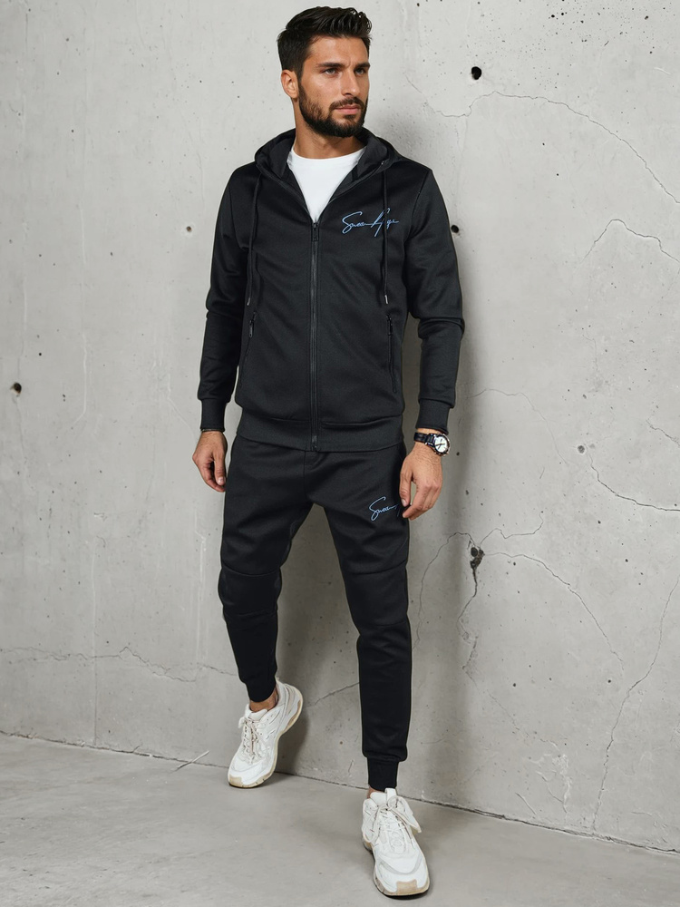 Dres męski czarny Dstreet AX0814 Barva: Černá, Velikost: 3XL