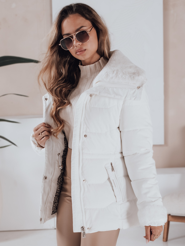 Dámská zimní bunda WINTERGIRL Dstreet TY4933 Barva: Bílá, Velikost: XL