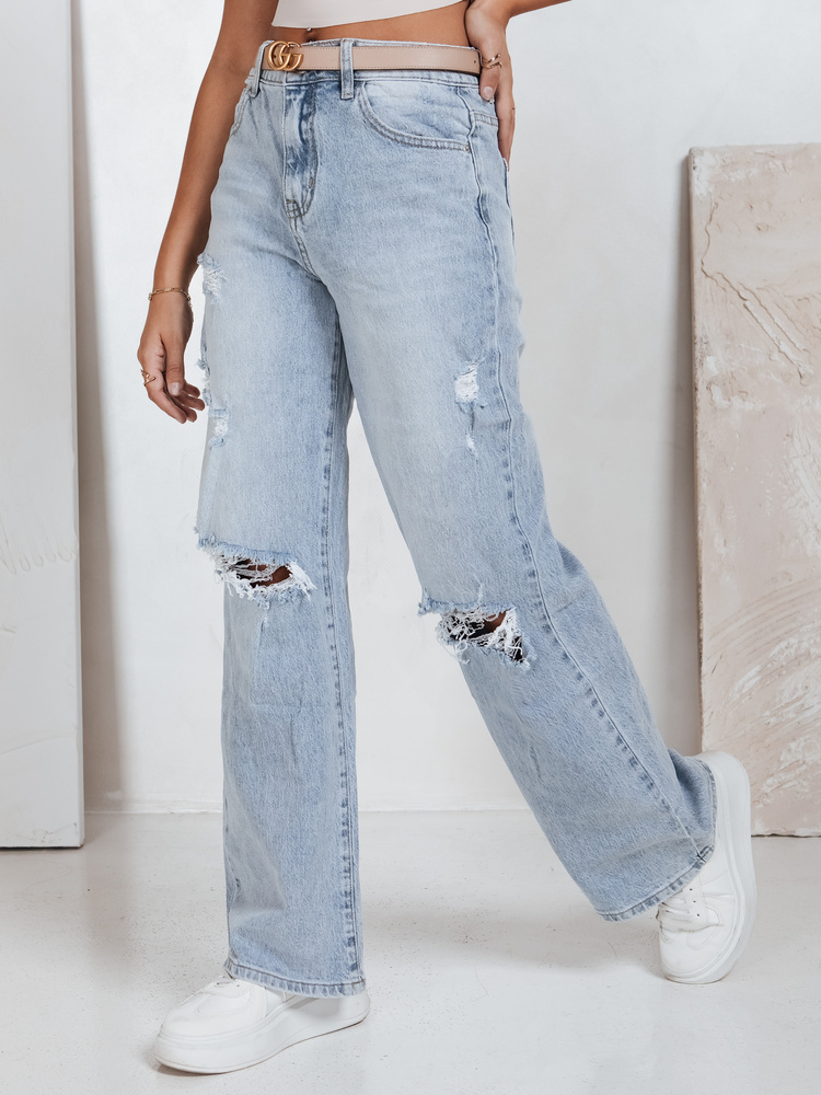 Dámské džíny wide leg STYLLEG Dstreet UY2491 Barva: Modrá - světle, Velikost: S