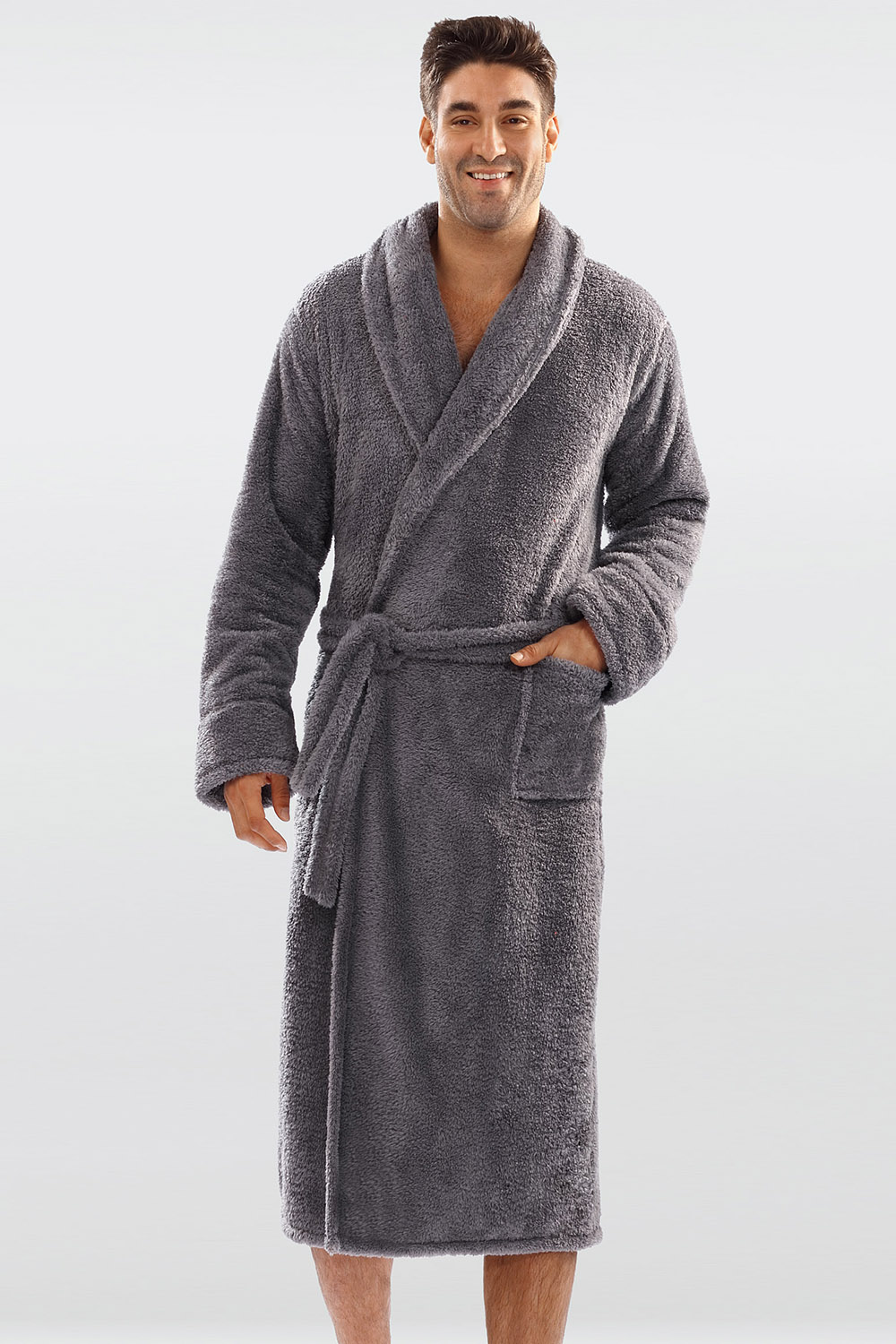 Pánský župan Dkaren 130 Barva: Šedá, Velikost: 2XL