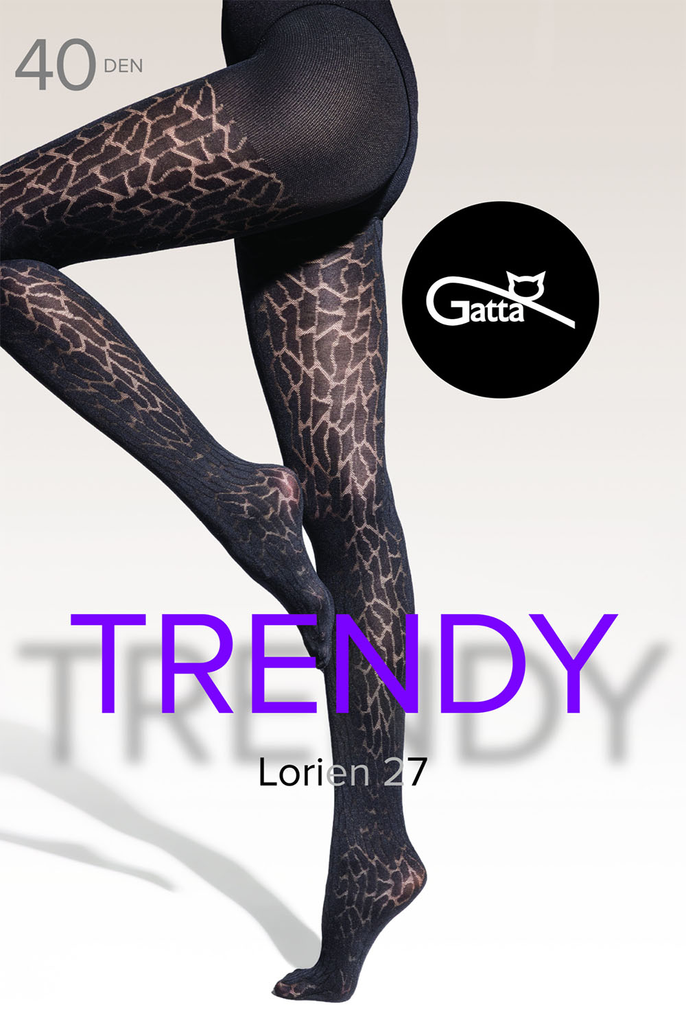 Dámské punčocháče Gatta Lorien 27 40 DEN Barva: Černá, Velikost: S