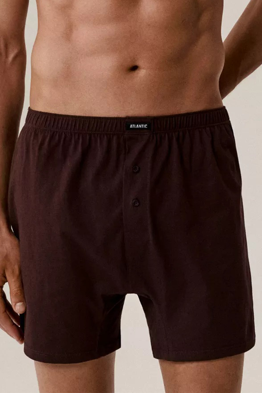 Pánské trenýrky Atlantic 2MBX-054 2-pack Barva: Bordó, Velikost: S