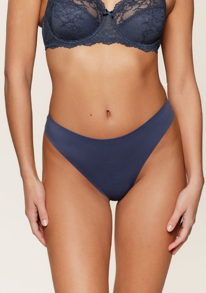 LingaDore Dámská tanga 1400T-1 2pack Barva: Modrá, Velikost: M