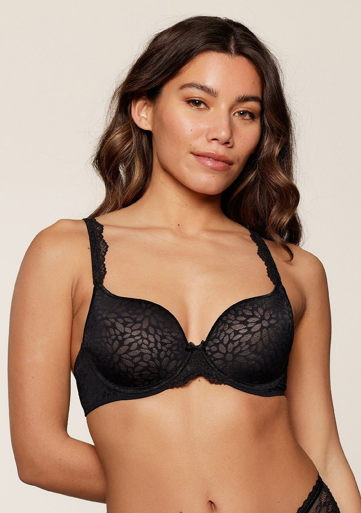 Dámská podprsenka LingaDore 1400-1 black/nude Barva: Černá, Velikost: 90C