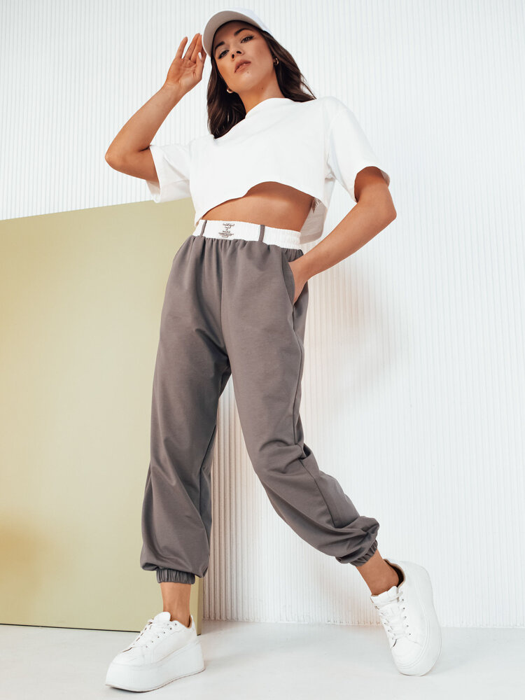 Dámské kalhoty MINAM Dstreet UY2012 Barva: Šedá - světle, Velikost: M