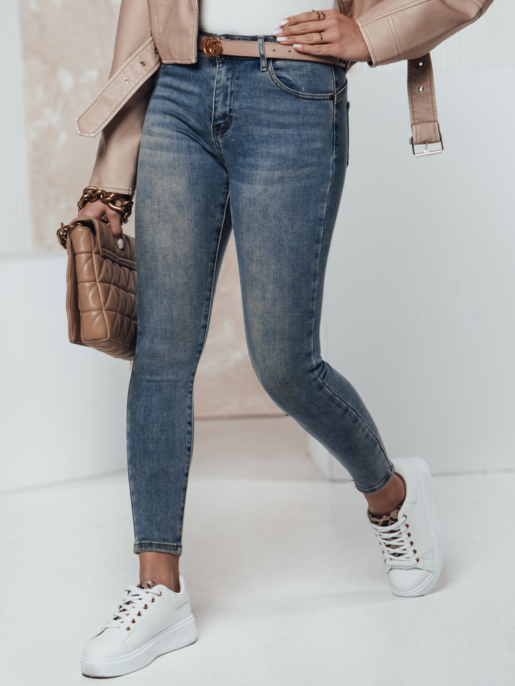 Dámské džíny FIGURISS z push up'em Dstreet UY2308 Barva: Modrá - světle, Velikost: 27