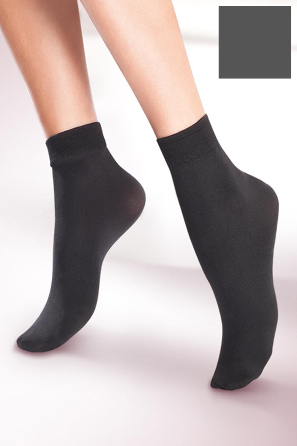 Silonkové ponožky Gabriella Microfibre Code 601 Barva: Šedá, Velikost: UNI