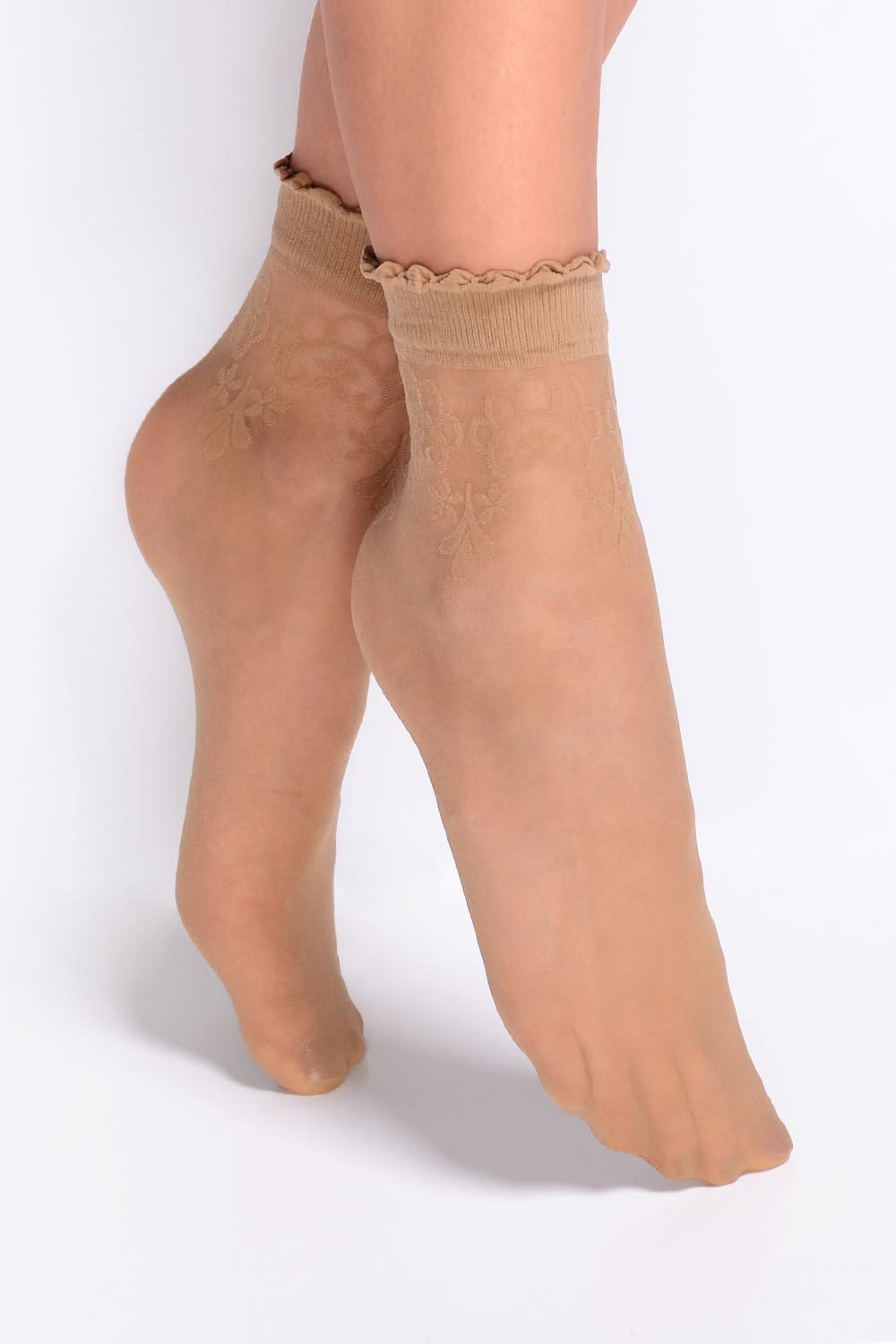 Silonkové ponožky Gabriella Bea Code 697 Barva: Béžová, Velikost: UNI