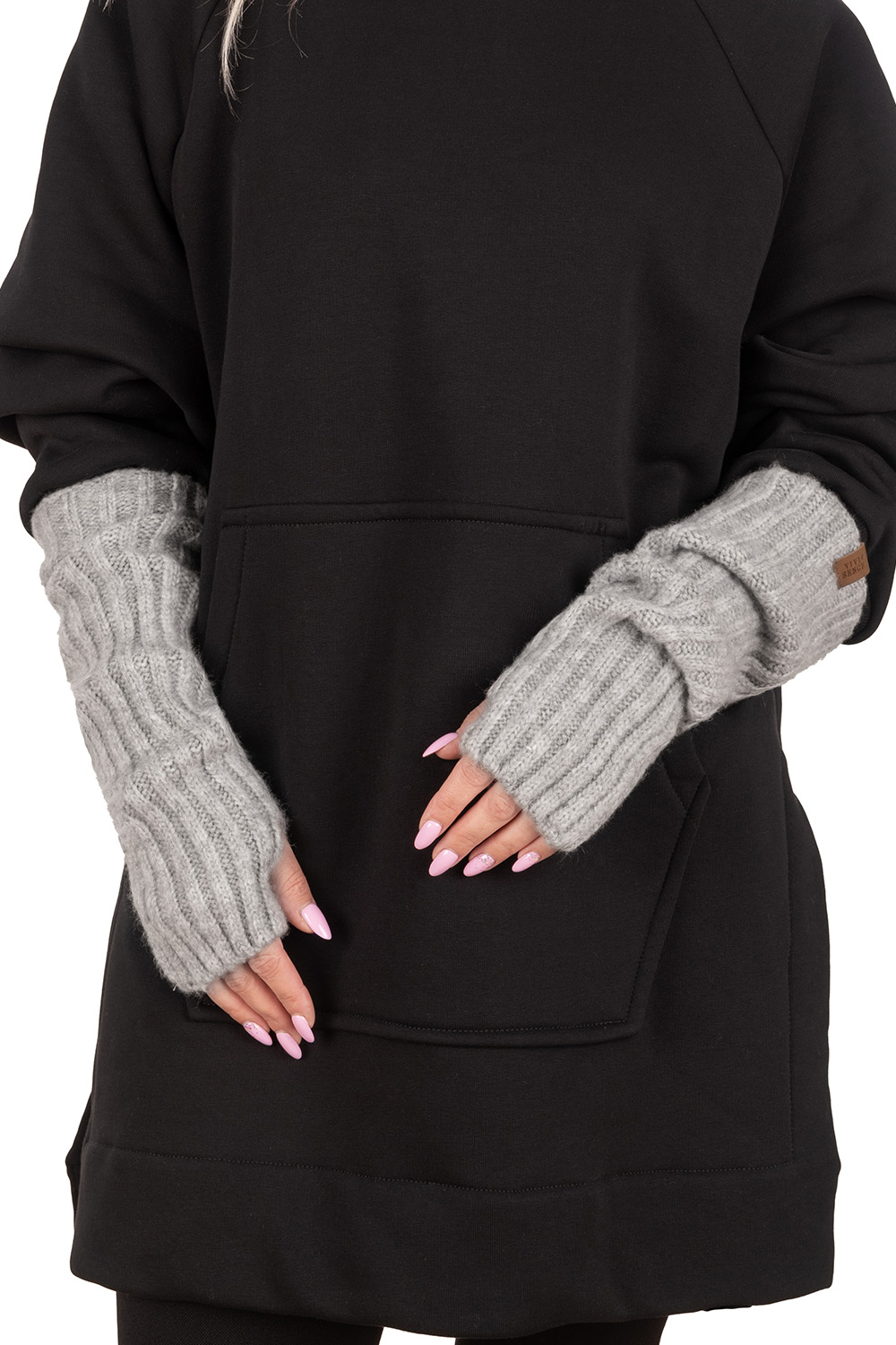 Pohodlné návleky / rukavice Vivisence 7217 Barva: Šedá, Velikost: UNI