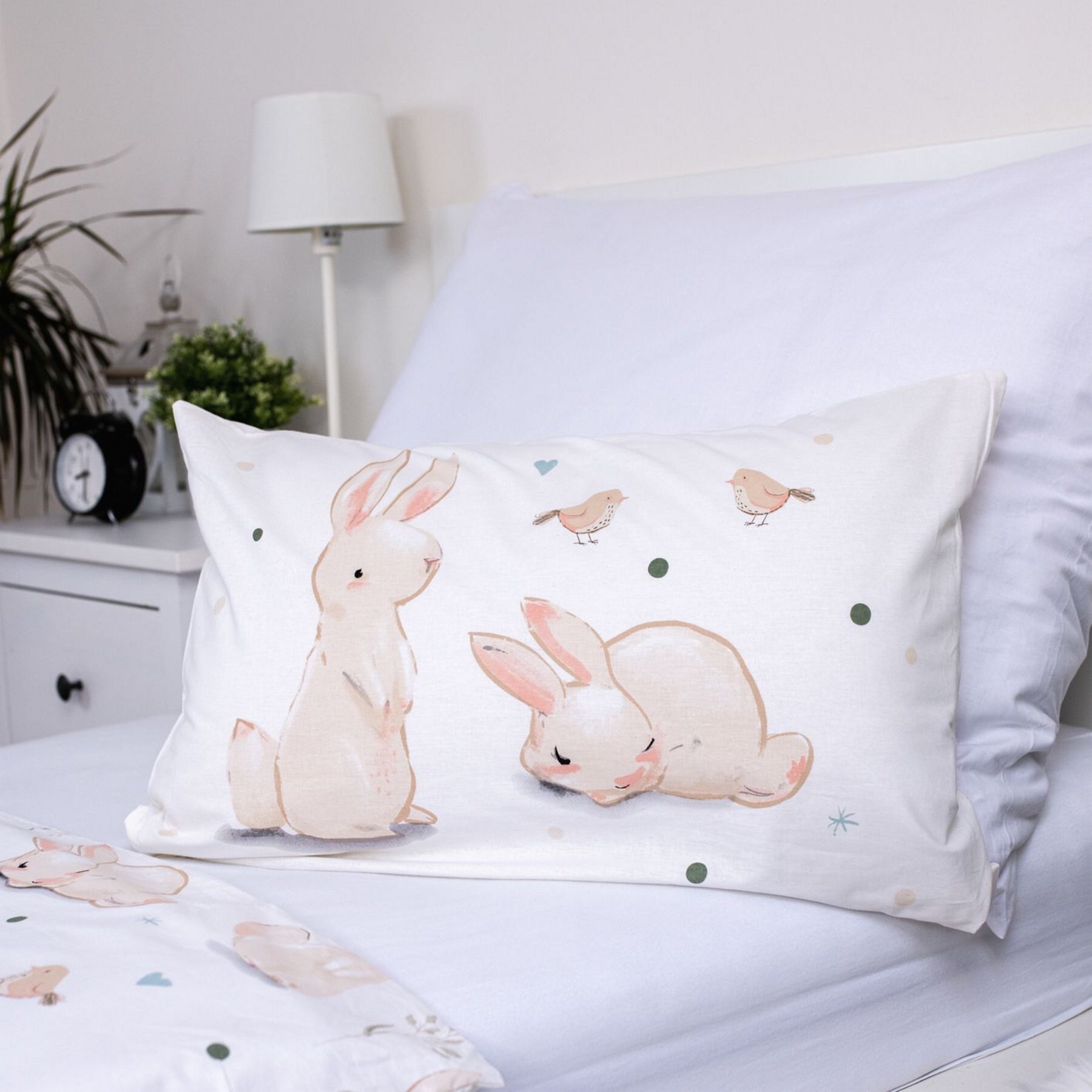 Jerry Fabrics Povlečení do postýlky Králíčci baby 100x135, 40x60 cm (obrázek 4)