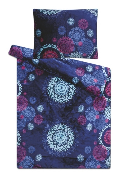 Svitap Povlečení mikroflanel Mandaly modré Varianta: Povlečení mikroflanel Mandaly modré 140x200, 70x90 cm