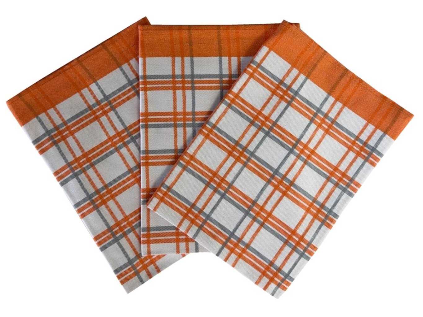 Svitap Utěrka Extra savá Tradiční káro oranžové 3 ks Varianta: Utěrka Extra savá 50x70 cm Tradiční káro oranžové 3 ks